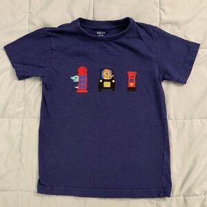 Next Kids Navy T-Shirt with Colorful Embroidery